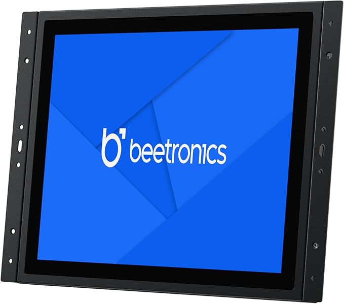 Beetronics 12 Inch Touchscreen Monitor | Full HD 1080p | 12TSV7M – Industrial-Grade Professional 10-Point Multi Touch Display for PC Mac Linux – HDMI DisplayPort USB-C VGA Inputs