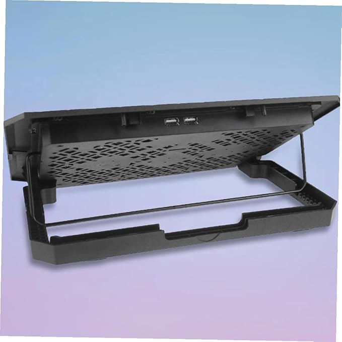 Laptop Cooling Stand 15.6-inch Quiet Air Cooler with Adjustable Speed Blue LED Fans for Gaming and Office Use Portable Laptop Cooler Pad with Ergonomic Fan Holder