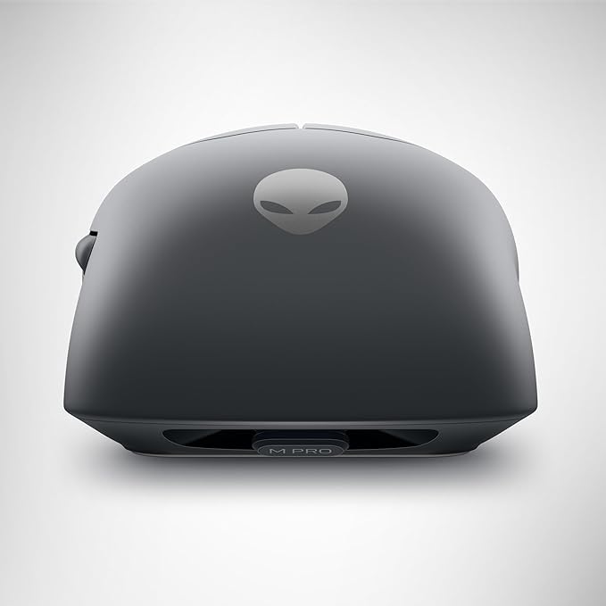 Alienware Pro Wireless Gaming Mouse - 2.4GHz Gaming Wireless/USB Wired Connectivity Adjustable DPI Optical Sensor Technology 6 Programmable Buttons 650 IPS Sensor Max Speed - Dark Side of the Moon