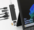 Surface Pro 8/9/X/10 Dongle - Surface Pro 9 Adapter with 4K HDMI Thunderbolt 4 (8K@30Hz Video+40G Data+100W PD) USB 3.0 SD/TF Reader 3.5mm Audio Surface Pro 9 Docking Station Hub