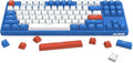 A.JAZZ Wireless Mechanical Keyboard 87 Keys TKL Hot Swappable Bluetooth Gaming Keyboard Dual Mode BT5.0/2.4G with Detachable Frame USB Hub OEM Keycaps Custom Keyboard for PC MAC PS4(Red Switch)