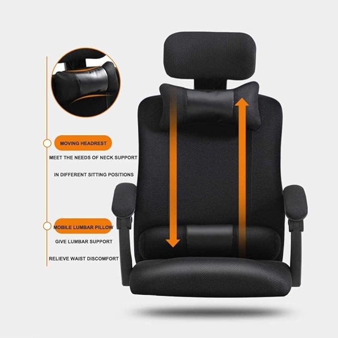 Office Chair Gaming Chair Office Chair with Arms Reclining Leather Computer Chair Swivel Office Chair with Footrest Adjustable Headrest and Lumbar Support (Color : Green Size : L)