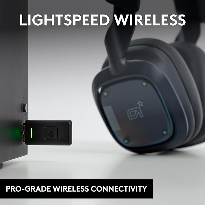 Logitech G Astro A30 Lightspeed Wireless Gaming Headset Bluetooth Enabled Dolby Atmos Detachable Boom 27h Battery USBC Charging for PS5 PS4 Xbox Nintendo Switch PC Android - Blue