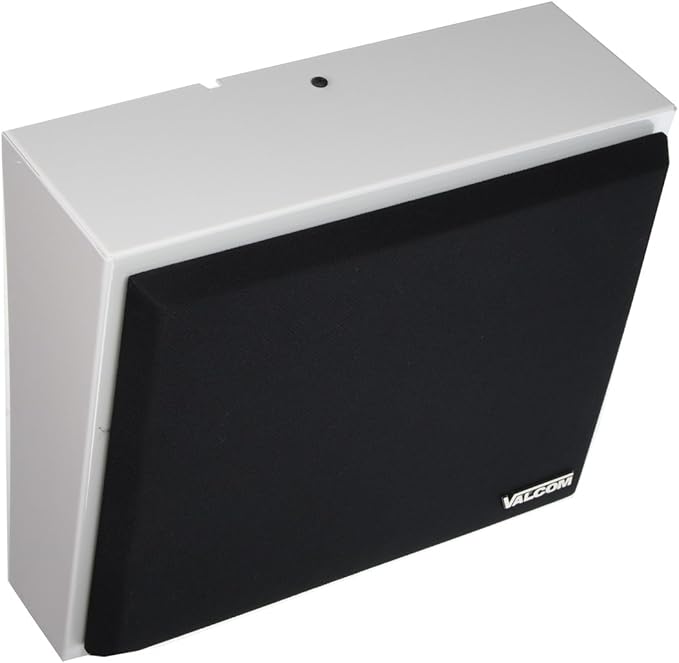 Valcom V-WTGY Talkback Wall Speaker with Volume Taps 8-Inch gray