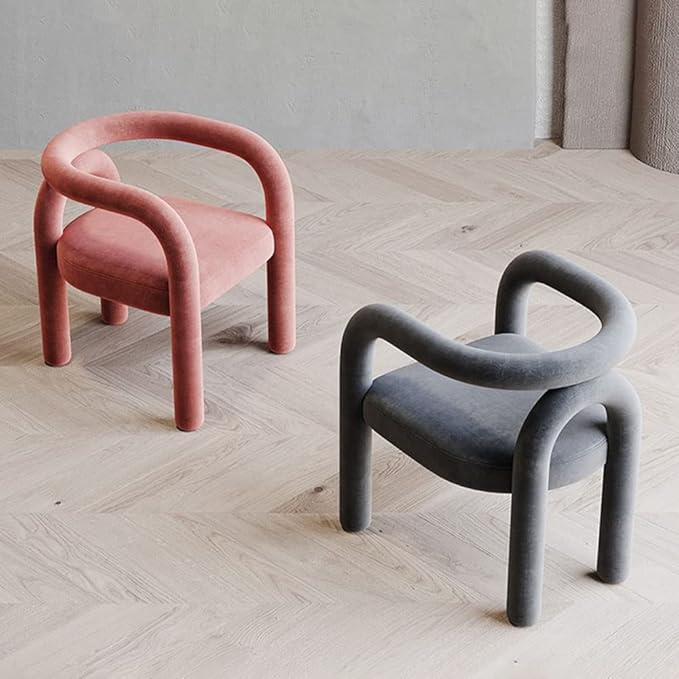 Office Chair Gaming Chair Computer Chair Cosmetic Chair Scandinavian Living Room Furniture Leisure Chair Reclining Dining Chair Cashmere Sofa Armchair Makeup Stool (Color : A Size : 1 Code)