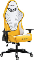Computer Chair Gaming for Adults Office Chair with Foot Rest and Lumbar Support Ergonomic Heavy Duty Design Big and Tall Desk Chair Video Comfortable Nofootrest Yellow