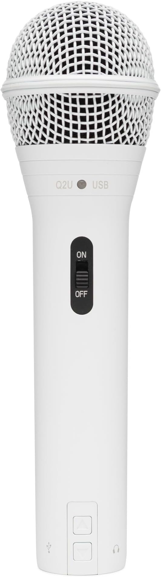 Samson Q2U Handheld Dynamic USB Microphone Recording and Podcasting Pack (White)
