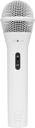 Samson Q2U Handheld Dynamic USB Microphone Recording and Podcasting Pack (White)