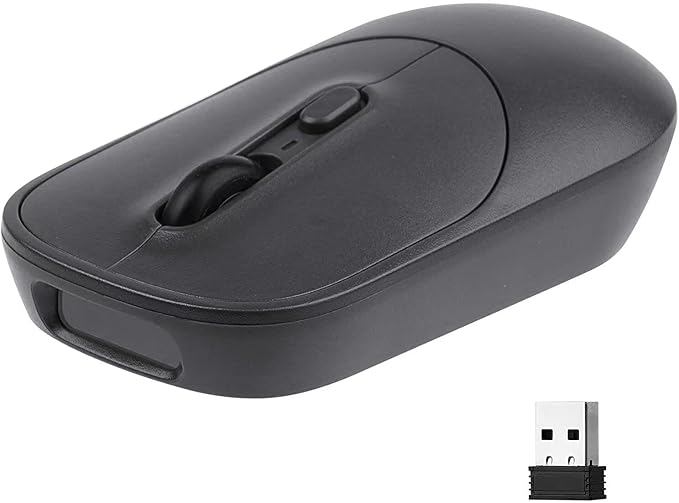 New Wireless Mouse Barcode Scanner 2-in-1 Design 2D Handheld Barcode Scanner with Wireless Mouse Functions for POS SystemStoreSupermarket Warehouse.(Black)