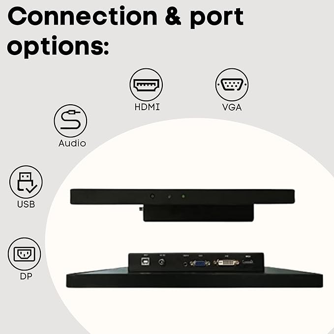 faytech 21.5 Capacitive Touchscreen Monitor - HDMI VGA DP USB - Compatible with Windows Mac and Linux. Perfect for 2nd Screen POS System Touchscreen Vending HMI Digital Signage Kiosk