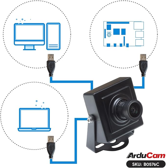 Arducam Starvis USB Camera Module 1080P Low Light Webcam Mini UVC USB2.0 Lightburn Camera for PC Laptop Raspberry Pi