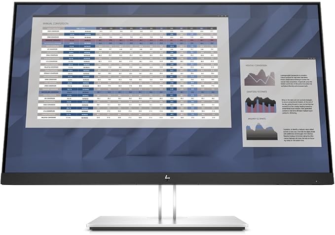 HP E27 G4 27-inches Full HD 1920 x 1080 Pixels Anti-Glare IPS Monitor with Low Blue Light Mode and On-Screen Control