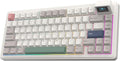 EPOMAKER RT82 Wireless Mechanical Keyboard with Screen VIA Custom 2.4GHz/USB-C/BT5.0 RGB Backlit Gasket 5-Paddings PBT Keycaps Hot-Swap Retro Gaming Keyboard (Sea Salt Silent)