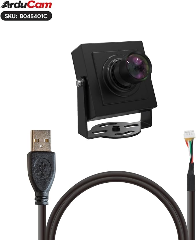 Arducam 5MP HDR USB Camera Module 101°(D) Wide Angle UVC Webcam with M12 Lens for Windows Linux Android and Mac OS