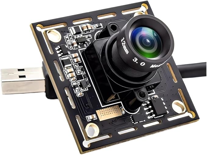 Global Shutter 12mm USB Camera Module 120FPS 720P 90FPS 1080P Blur 26Degree M12 Lens AR0234 Board High Frame Camera