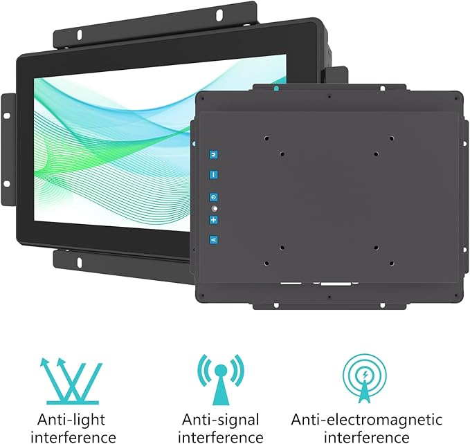9.7 Inch Industrial Touch Monitors 10 Points Embedded Open Frame Monitor 1024x 768 @ 60Hz TFT LCD Suitable for kiosks ATMs Vending Machines