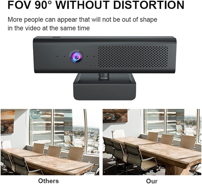 Webcam 1080p Cover Auto Web Camera with Microphone for Computer Video Calling