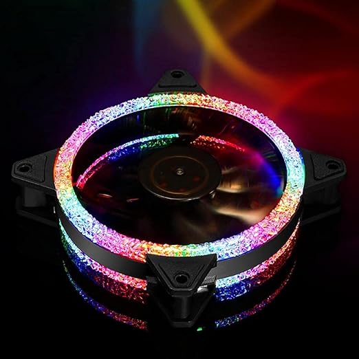 Pro PC Case Fan RGB 120mm Aura SYNC 5V/3pin Quiet CPU Cooler Sets 6 Pin Radiator Adjust Color &amp Speed