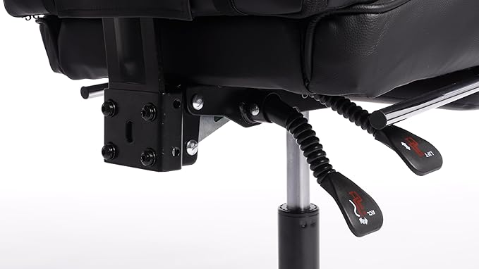 2026 Ergonomic Gaming Chair with Massage Lumbar Support &amp Footrest - Racing Style Office Chair for Esports Work from Home and Relaxation - Adjustable Recliner with Sync-Tilt Armrests (Black)