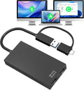 Minthouz HDMI Splitter for Dual Monitors Universal Video Graphics Adapter for Thunderbolt 5/4/3 USB 4 USB-A/C Mac and Windows USB-C to 4K@30Hz &amp1080p@60Hz HDMI Extender for Windows &amp MacB
