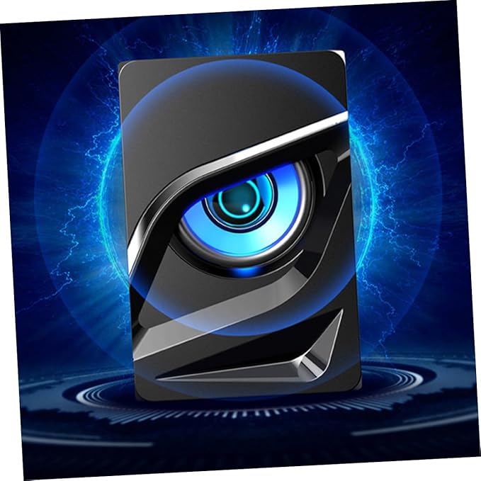 2pcs USB Powered Wired Desktop Computer Speakers with Deep Bass and Non-Slip Pads Compact Loudspeaker Box for Laptop Phone Gaming and Office Use