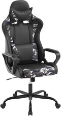 Ergonomic High Back Gaming Chair &amp Office Chair PU Leather &amp Adjustable &amp Easy Assembly &amp BIFMA Certified for Home/Office (Gray) (Camo)