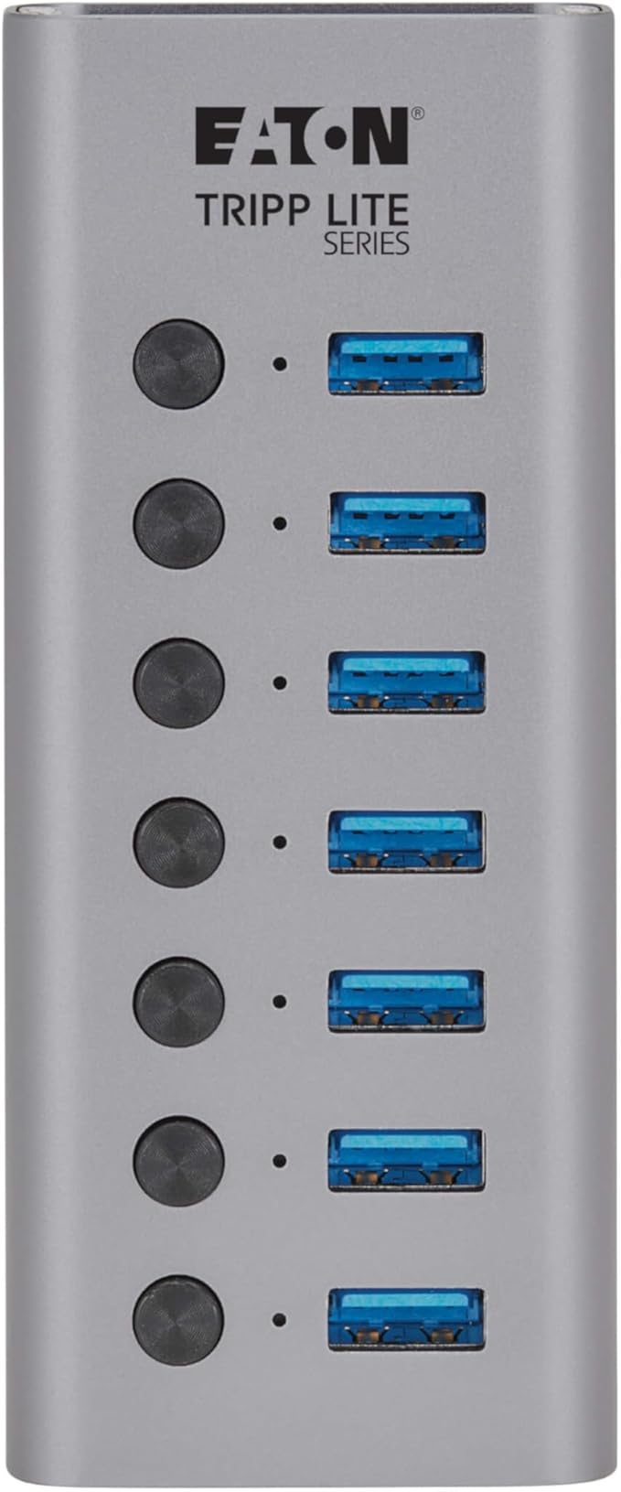 Eaton Tripp Lite Series USB C Hub 3.2 Gen 1 with 7 USB-A Ports and Individual On/Off Switch 5 Gbps Data Transfer Plug-and-Play USBC Laptop Docking Station 3-Year Warranty (U360-007-SW)
