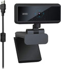 1080P HD Webcam with Microphone Streaming Computer Web Camera with 100-Degree Wide View Angle USB PC Webcam for Video Calling Recording Conferencing