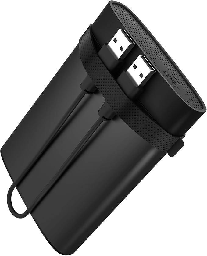 5TB Silicon Power Armor A85B Silver USB3.2 Gen 1 Rugged Portable Hard Drive Black