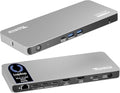 Plugable USB C Docking Station 5 Monitors 140W DisplayLink Dock Connects up to Five 4K Displays for MacBook Windows Thunderbolt 4 Laptops 2x HDMI 3x USBC 2.5Gbps Ethernet Driver Required UD-7400PD