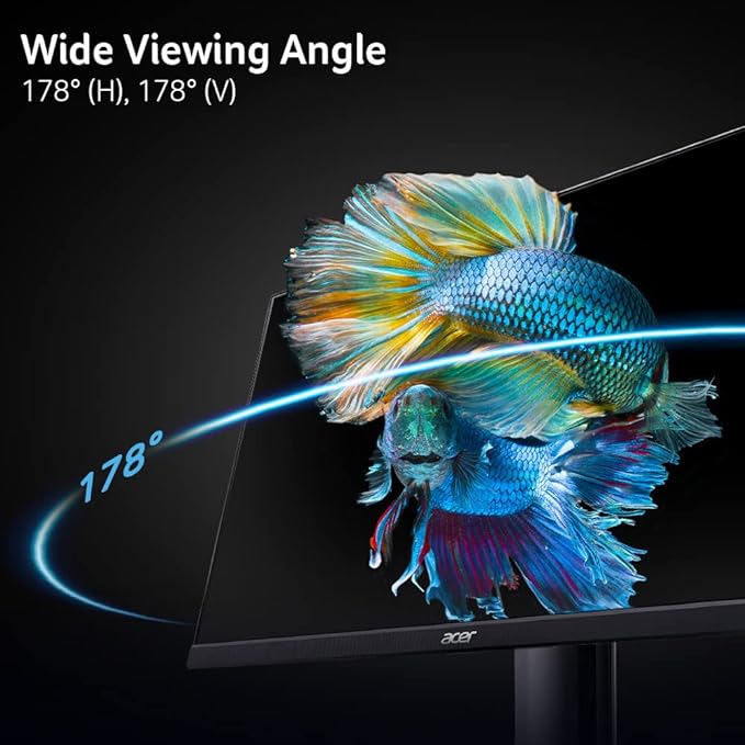 Acer KB252Q G0bi 24.5 IPS Full HD (1920 x 1080) Zero-Frame Gaming Office Monitor | Adaptive-Sync Support (FreeSync Compatible) | Up to 120Hz Refresh | 1ms (VRB) | sRGB 99% | Tilt | (Renewed)