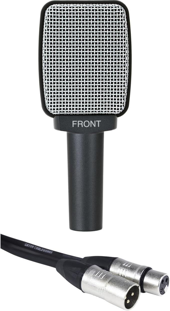 Sennheiser e 609 Silver Dynamic Guitar Microphone Bundle with Cable