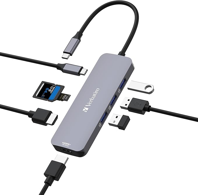 Verbatim USB-C Pro Multiport Hub 5 Port CMH-05 gray 32151
