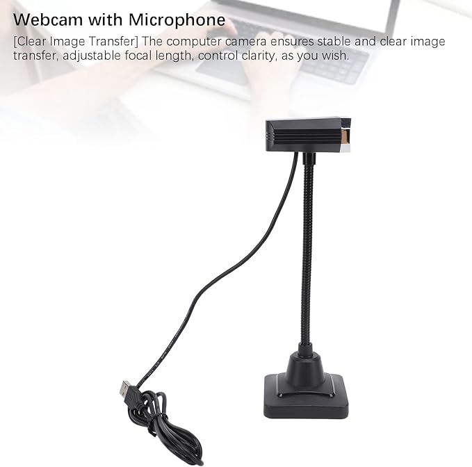 EBTOOLS USB Webcam 720P Plug and Play Computer Camera with Microphone Wide Compatibility Clear Image Transfer Flexible Design