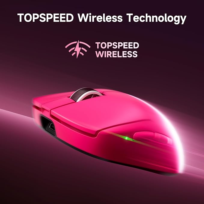 MCHOSE A7 V2 Ultra Wireless Gaming Mouse for Esports 59 g PAW3950 TI 42K DPI TOPSPEED Dual 8K Polling Rate 130 Hour Battery Life PC/Mac Black