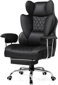 GTPLAYER Gaming Chair Computer Chair with Footrest and Lumbar Support Height Adjustable Game Chair with 360°-Swivel Seat and Headrest and for Office or Gaming (White)