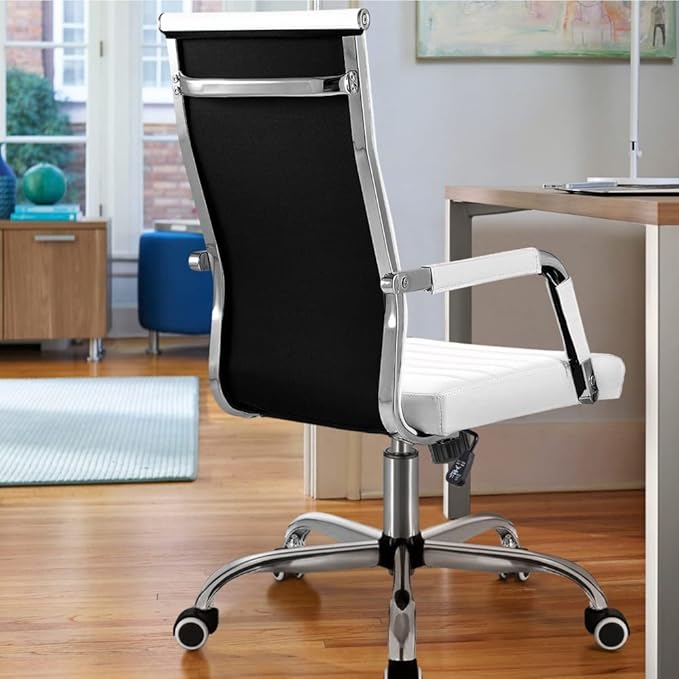 Office Chair Gaming Chair Computer Chair Faux Leather Lift Swivel Office Conference Gaming Desk Chair Executive Conference Task Chair with Arms (Color : 3-Pack Size : Light Grey)