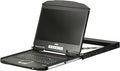 ATEN CL3100NX Sliding USB VGA Ultra Short Depth Single Rail Console with Widescreen 18.5 LCD