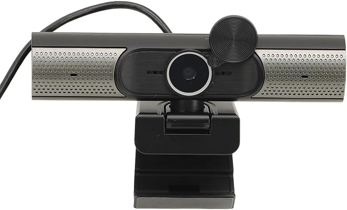 PC Webcam 2K USB with Auto Focus and Dual Noise Reduction Microphone - Wide Angle 90° Video Camera for Live Streaming Zoom Video Conferencing and Studying with Lens Cover