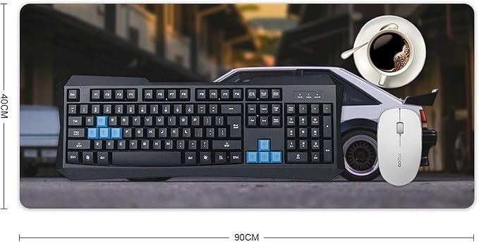 Large Mouse Pad Gaming Cool Jdm Japanese Street Classic Car Ae86 Desk Mat Long Big Mousepad Extended Keyboard Computer Pad Office Desk Organizers and Accessories 35.4 x 15.7 inch