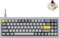 Keychron Q7 Wired Custom Mechanical Keyboard 70% Layout QMK/VIA Programmable Macro with Hot-swappable Gateron G Pro Brown Switch Double Gasket Compatible with Mac Windows Linux (Gray - New)