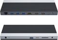 WAVLINK USB C Docking Station 4K Triple Display (2 HDMI + 1 Displayport) with 100W PC Charging Gigabit Ethernet 4 USB 3.0 SD/TF Card Slot Audio for Dell HP MacBook Lenovo and Other USB C Laptops