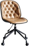 Adjustable Office Computer Chair with Armrest Chair Backrest Computer Chair Rotary Lift Gaming Chair Office Chairs(Light Brown)