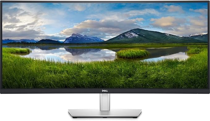 Dell P3421W 34.1 QHD Wide 1440p WQHD Curved Screen WLED LCD Monitor - 21:9 - Black