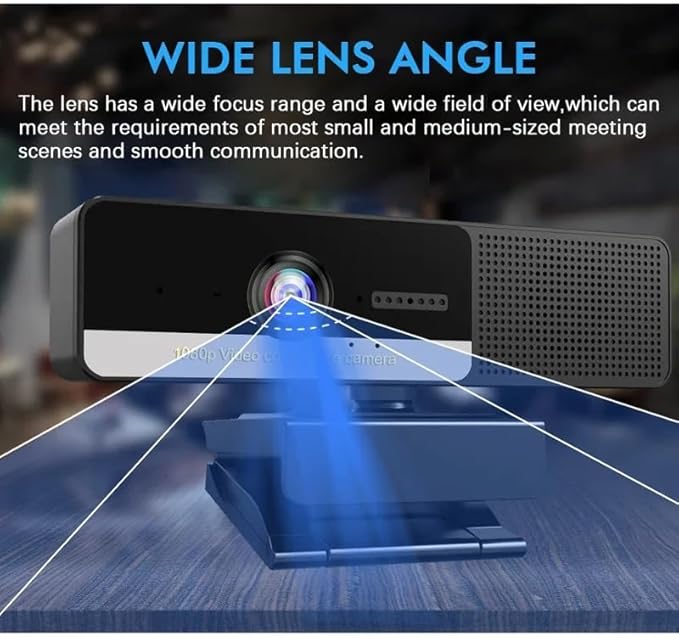 Webcam 1080P Web Camera with Speaker Microphone Cam for PC Computer Live Broadcast Laptop