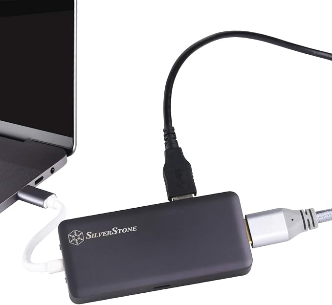 SilverStone Technology USB 3.1 Type C Hub to HDMI and 3 USB 3.1 Type A Ports Ep14