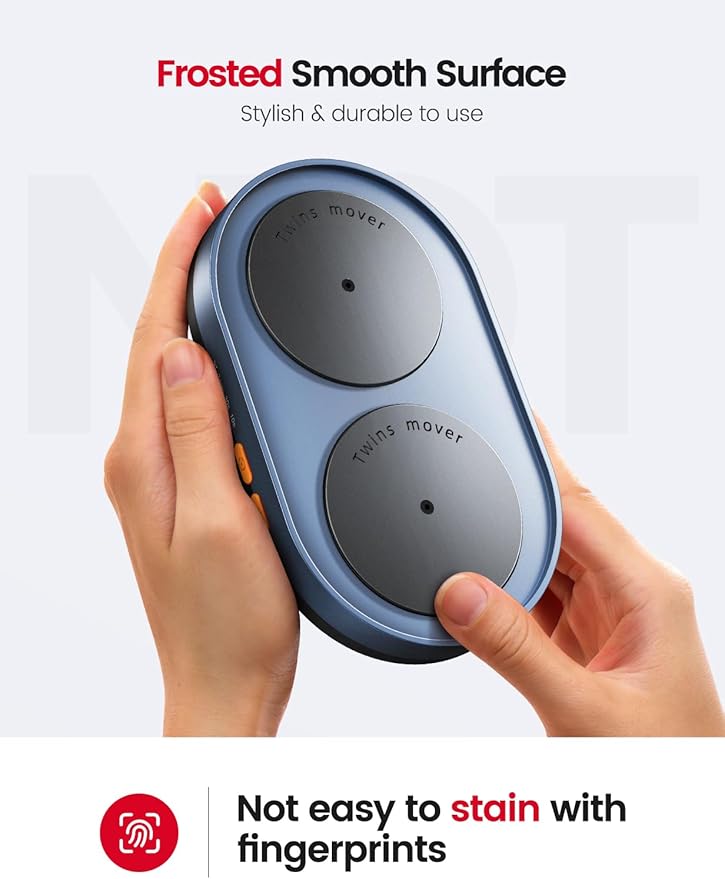Vaydeer Dual Turntable Mouse Mover Turbo 3 Mouse Jiggler with Adjustable Intervals ON/Off Switch Undetectable &amp Noiseless Mouse Shaker Simulate Realistic Mouse Movement for Secure Computer Acti