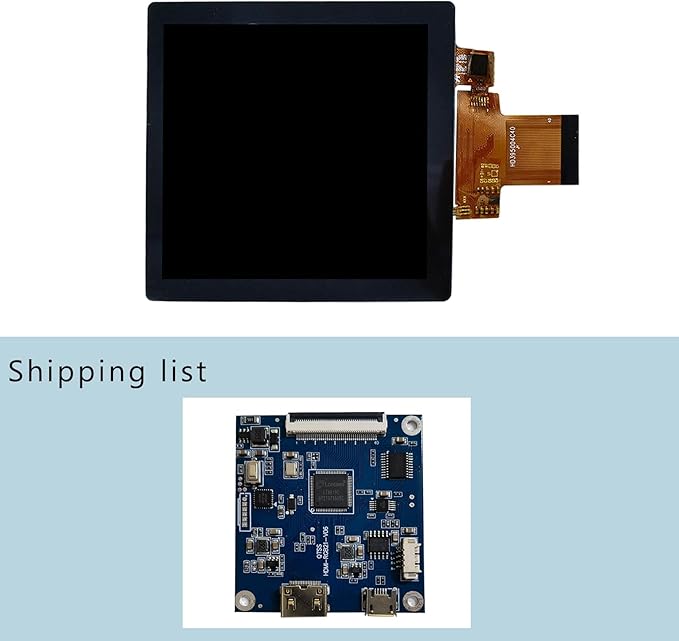 4 4 inch 720x720 300nit IPS MIPI LCD Square Capacitive Touch Screen and Controller Board 40 pins