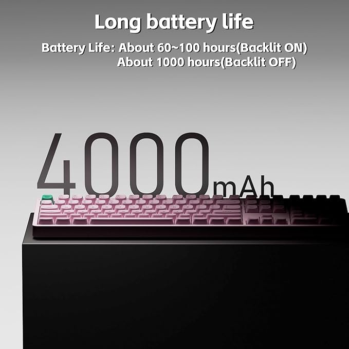 nuphy Node100 Wireless Mechanical Keyboard Hot Swappable Custom Bluetooth Keyboard 109 Keys Computer Gaming Keyboards Supports Touch Gestures PBT Keycaps RGB Backlit Bluetooth/2.4GHz/USB-C
