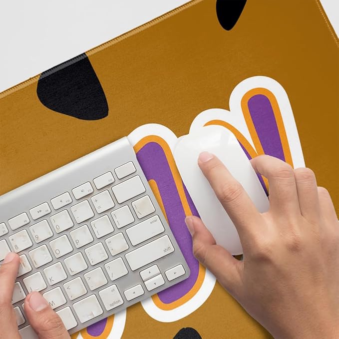 Scooby-Doo Logo Large Gaming Mouse Pad Desk Mat with Stitched Edges Non-Slip Base for Gamer Home and Office 31.5 x 15.7